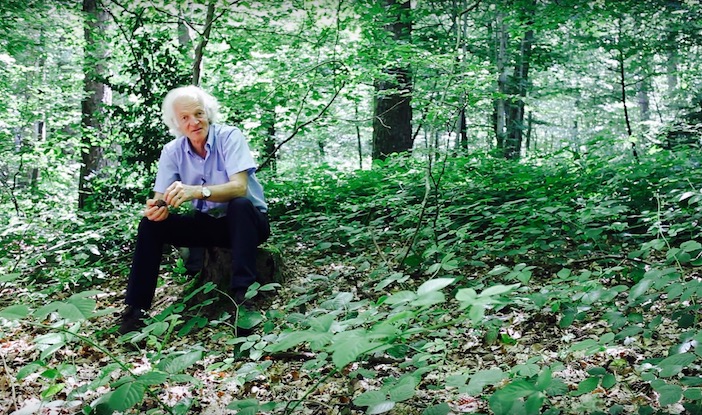Ernst Zurcher dans la forêt