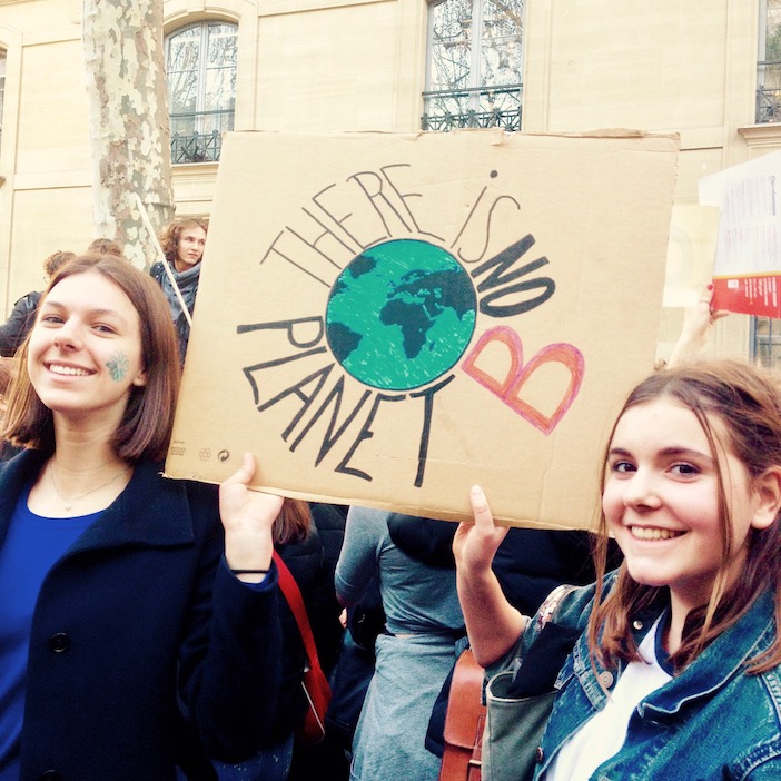Manifestation pour le climat 15 fevrier 2019, Paris.