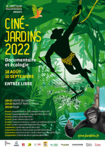 Affiche Ciné jardins 2022, jungle, tarzan, paris