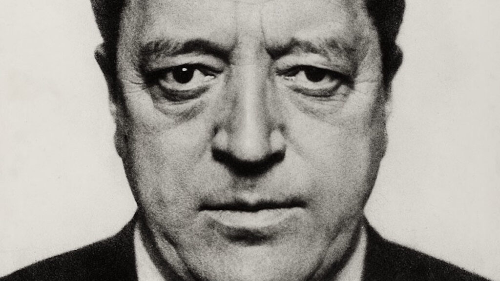 Portrait en noir et blanc de Ludwig Mies van der Rohe