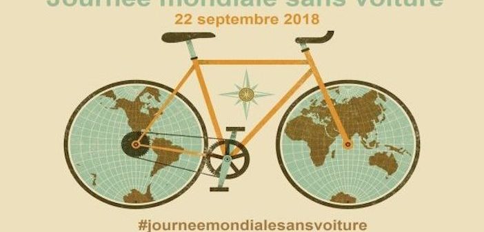 L'affiche de la journée mondiale sans voiture, qui aura lieu samedi 22 septembre 2018.